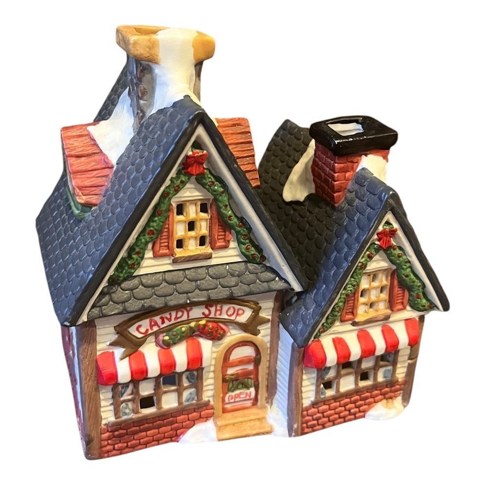 Vintage 1995 O'Well Porcelain 'Pub Food & Spirits' Dickens Keepsake W/ Box